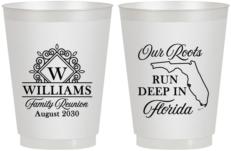Personalized Family Reunion 16 oz Frosted Cups - Florida | 160057