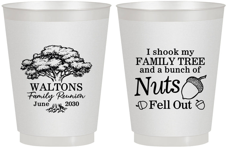 Personalized Family Reunion 16 oz Frosted Cups - Tree | 160058