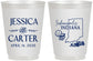 Personalized Wedding 16 oz Frosted Cups - Indiana | 163