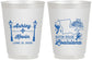 Personalized Wedding 16 oz Frosted Cups - Louisiana | 167