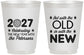 Personalized New Years 16 oz Frosted Cups - 2027 Out With The Old | 170000