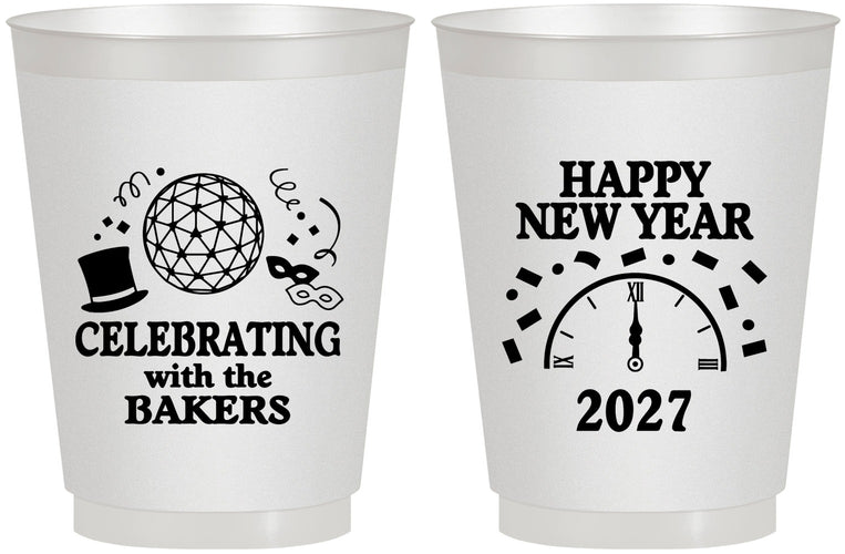 Personalized New Years 16 oz Frosted Cups - 2027 Countdown | 170010