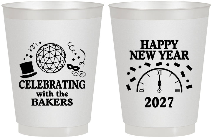 Personalized New Years 16 oz Frosted Cups - 2027 Countdown | 170010