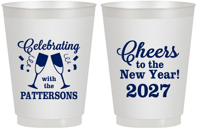 Personalized New Years 16 oz Frosted Cups - 2027 Cheers | 170011
