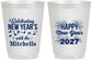 Personalized New Years 16 oz Frosted Cups - 2027 Nye Confetti | 170015