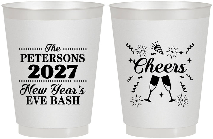 Personalized New Years 16 oz Frosted Cups - 2027 Cheers | 170017