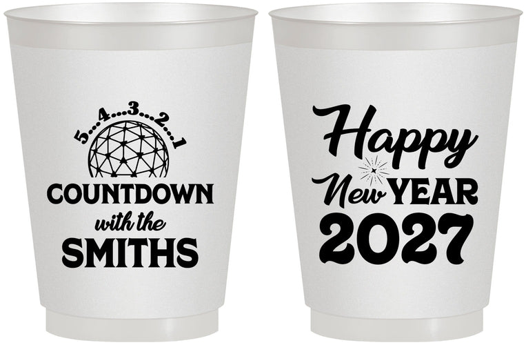 Personalized New Years 16 oz Frosted Cups - 2027 Countdown | 170026