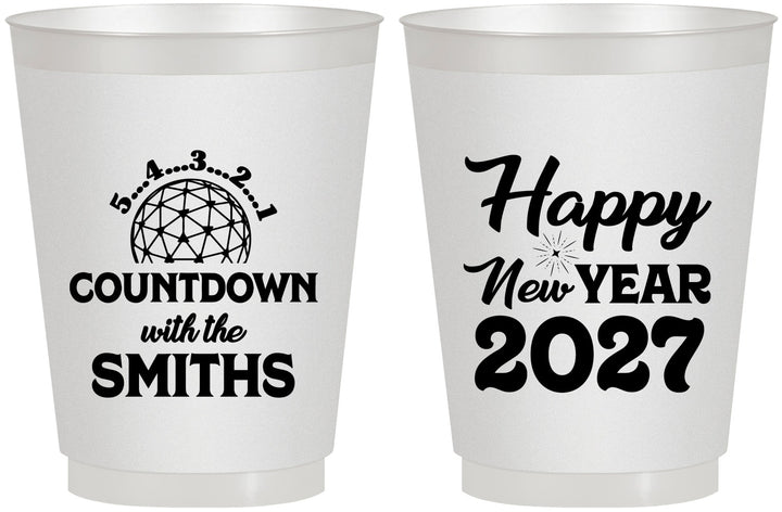 Personalized New Years 16 oz Frosted Cups - 2027 Countdown | 170026