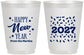 Personalized New Years 16 oz Frosted Cups - 2027 Confetti | 170027