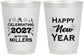 Personalized New Years 16 oz Frosted Cups - 2027 Nye Confetti | 170028