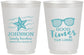 Personalized Family Vacation 16 oz Frosted Cups - Good Times Tan Lines | 180003