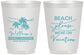 Personalized Family Vacation 16 oz Frosted Cups - Beach Please | 180004