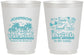 Personalized Family Vacation 16 oz Frosted Cups - Sun And Sand Beach | 180007
