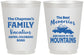 Personalized Family Vacation 16 oz Frosted Cups - Mountains | 180021
