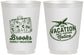 Personalized Family Vacation 16 oz Frosted Cups - Road Trip Plane | 180052