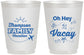 Personalized Family Vacation 16 oz Frosted Cups - Beach | 180056