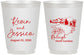 Personalized Wedding 16 oz Frosted Cups - North Carolina | 182