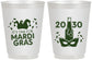 Personalized Mardi Gras 16 oz Frosted Cups - New Orleans | 190003