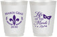 Personalized Mardi Gras 16 oz Frosted Cups - Life Of The Mardi | 190004
