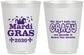 Personalized Mardi Gras 16 oz Frosted Cups - Fleur De Lis | 190009