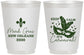 Personalized Mardi Gras 16 oz Frosted Cups - Fleur De Lis Carnaval | 190011