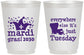 Personalized Mardi Gras 16 oz Frosted Cups - Nola New Orleans | 190016