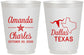 Personalized Wedding 16 oz Frosted Cups - Texas | 192