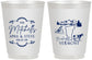 Personalized Wedding 16 oz Frosted Cups - Vermont | 194