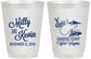 Personalized Wedding 16 oz Frosted Cups - West Virginia | 197