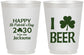 Personalized St Patricks Day 16 oz Frosted Cups - Clover Irish | 200003