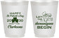 Personalized St Patricks Day 16 oz Frosted Cups - Shenanigans Leprechaun | 200011