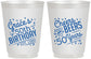 Personalized Birthday 16 oz Frosted Cups - Cheers Beers To 50 Years | 20003
