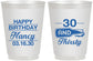 Personalized Birthday 16 oz Frosted Cups - 30 And Thirsty | 20014