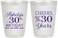 Personalized Birthday 16 oz Frosted Cups - Cheers To 30 Years | 20041