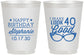 Personalized Birthday 16 oz Frosted Cups - 40th | 20048