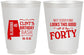 Personalized Birthday 16 oz Frosted Cups - 40th | 20050