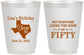 Personalized Birthday 16 oz Frosted Cups - 50th | 20051