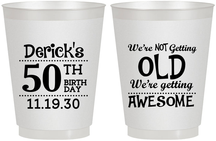 Personalized Birthday 16 oz Frosted Cups - 50th | 20052