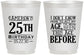 Personalized Birthday 16 oz Frosted Cups - 25th | 20054