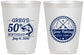 Personalized Birthday 16 oz Frosted Cups - 50th Nautical | 20065