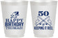Personalized Birthday 16 oz Frosted Cups - 50th Keeping It Reel | 20066