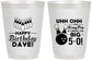 Personalized Birthday 16 oz Frosted Cups - 50th Bowing | 20071