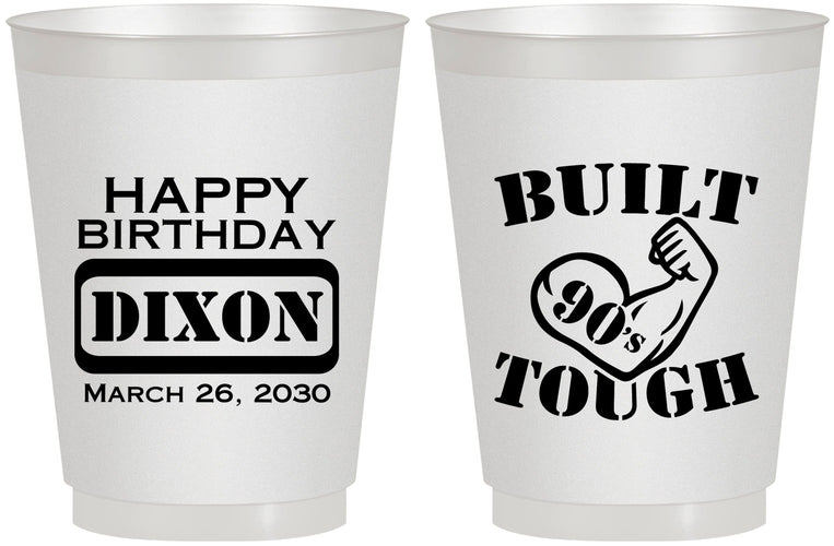 Personalized Birthday 16 oz Frosted Cups - Built Tough | 20078