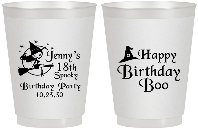 Personalized Birthday 16 oz Frosted Cups - 18th Halloween | 20081