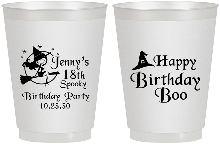 Personalized Birthday 16 oz Frosted Cups - 18th Halloween | 20081