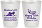 Personalized Birthday 16 oz Frosted Cups - 20th Mardi Gras | 20084