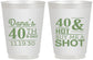 Personalized Birthday 16 oz Frosted Cups - 40th | 20086