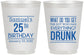Personalized Birthday 16 oz Frosted Cups - 25th | 20094