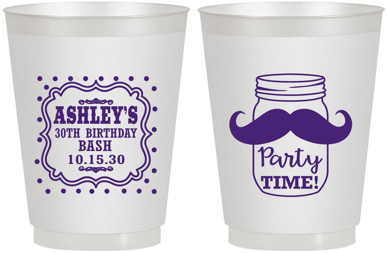 Personalized Birthday 16 oz Frosted Cups - 20th | 20096