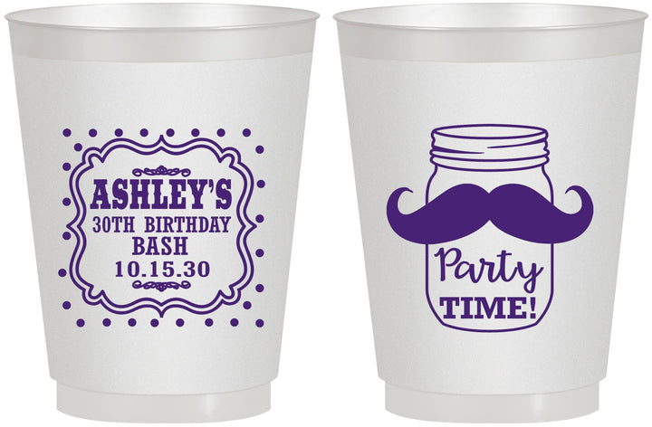 Personalized Birthday 16 oz Frosted Cups - 20th | 20096